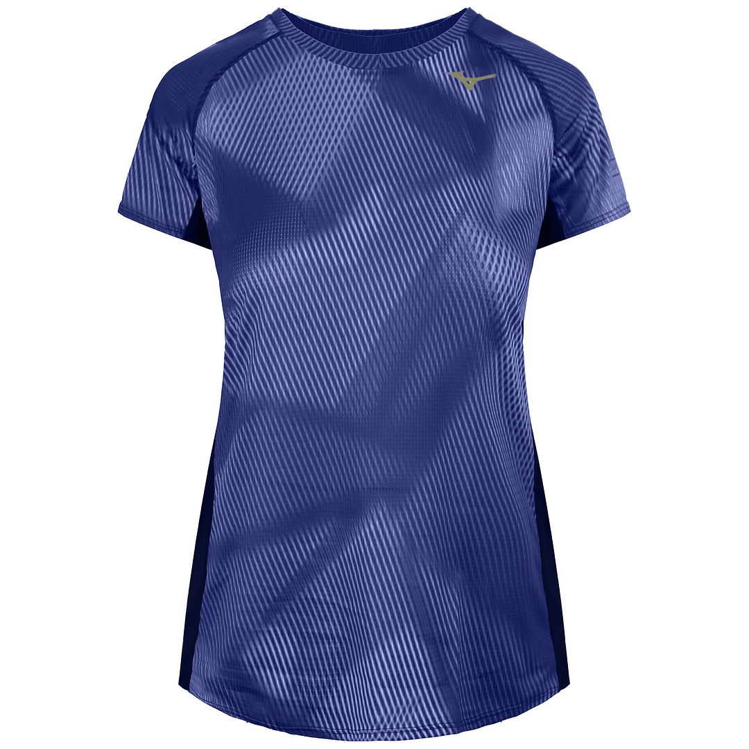 Mizuno Aero Womens Blue T-Shirt