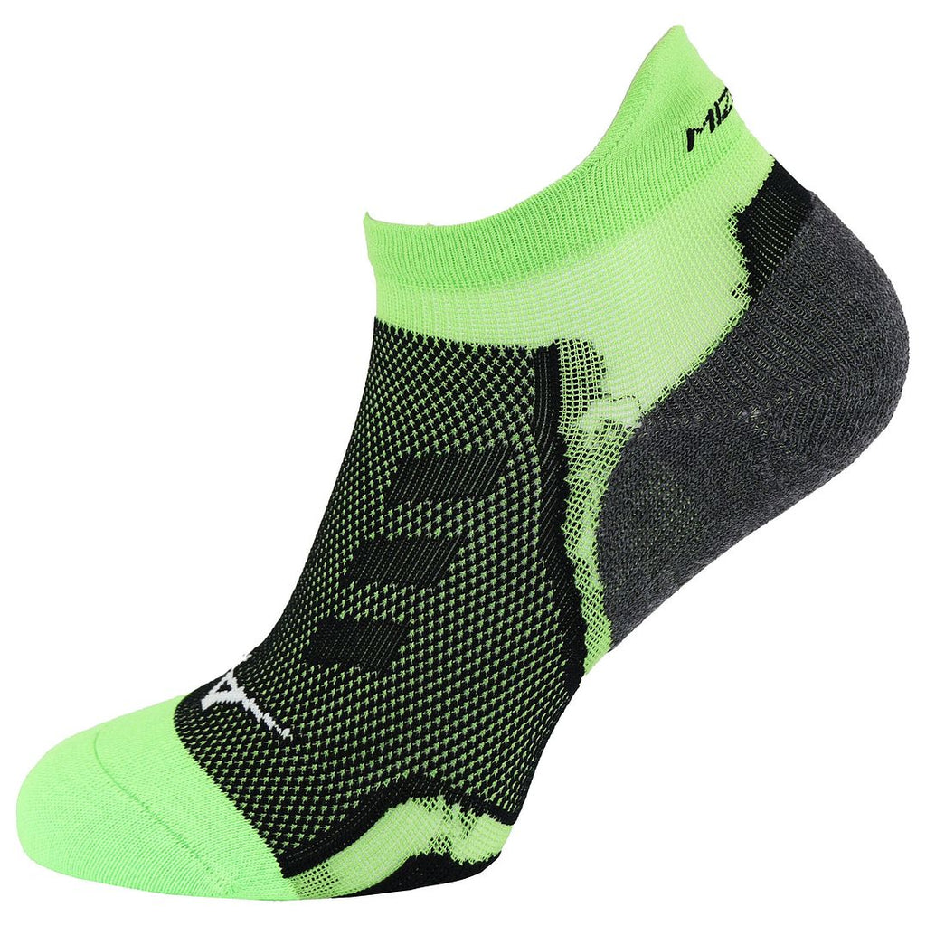 Mizuno DryLite Race Low Mens Green/Black Running Socks