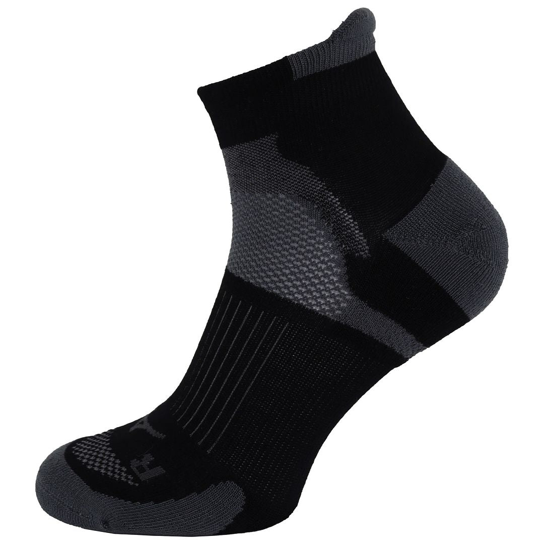 Mizuno Race Low Mens Black/Grey Running Socks