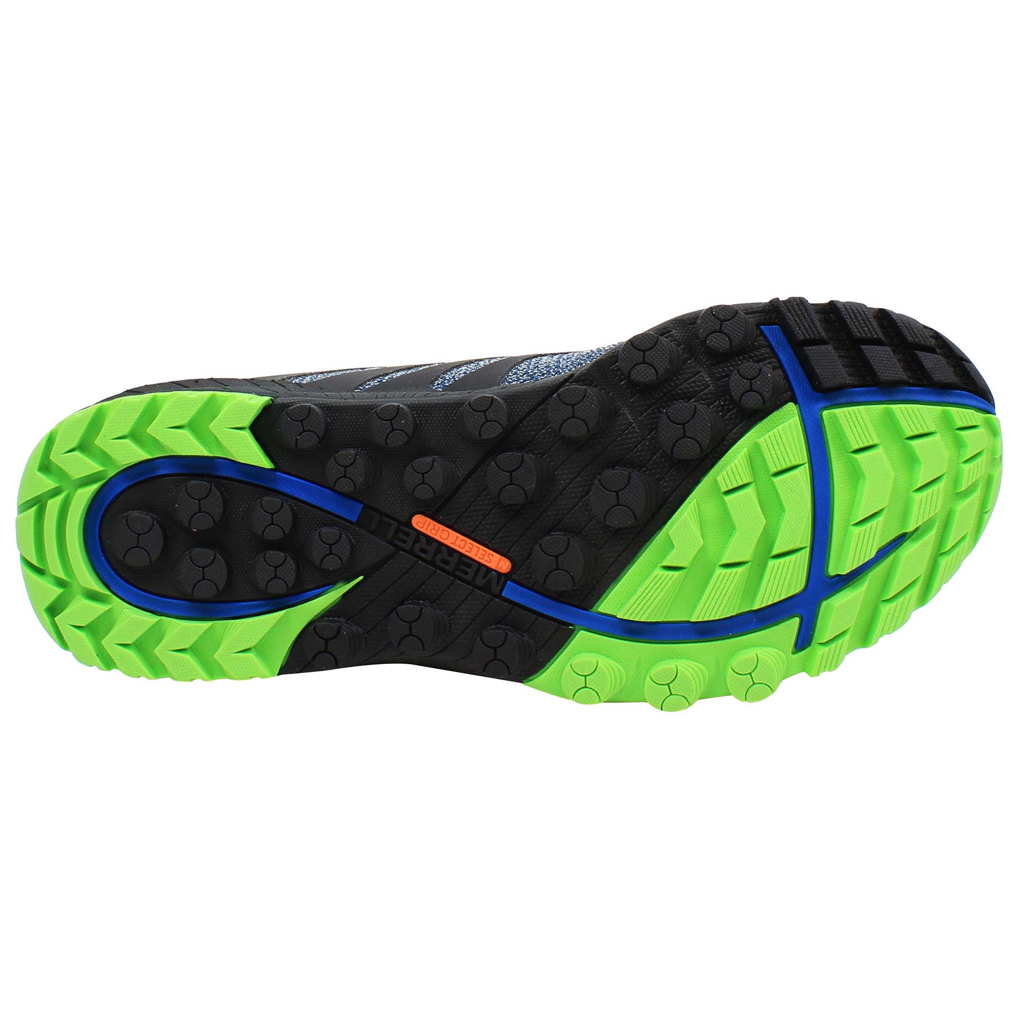 Merrell All Out Charge Mens Navy/Green Shoes