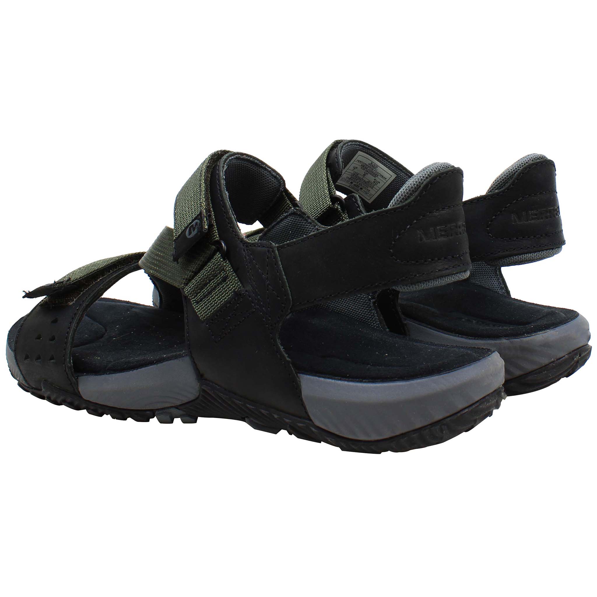 Merrell Terrant Breathable Mens Black Sandals