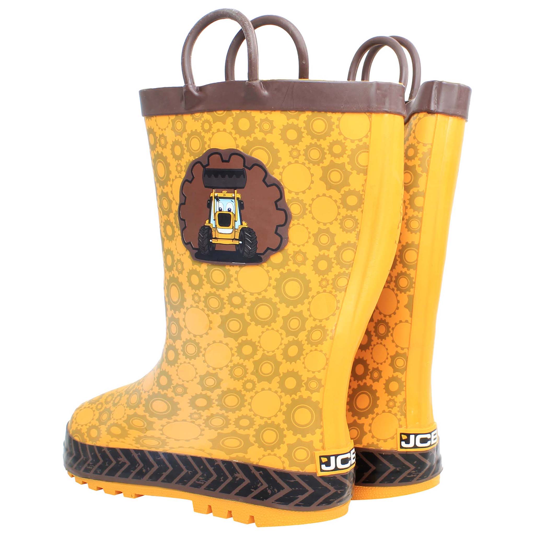 JCB Wade Kids Yellow Wellington Boots