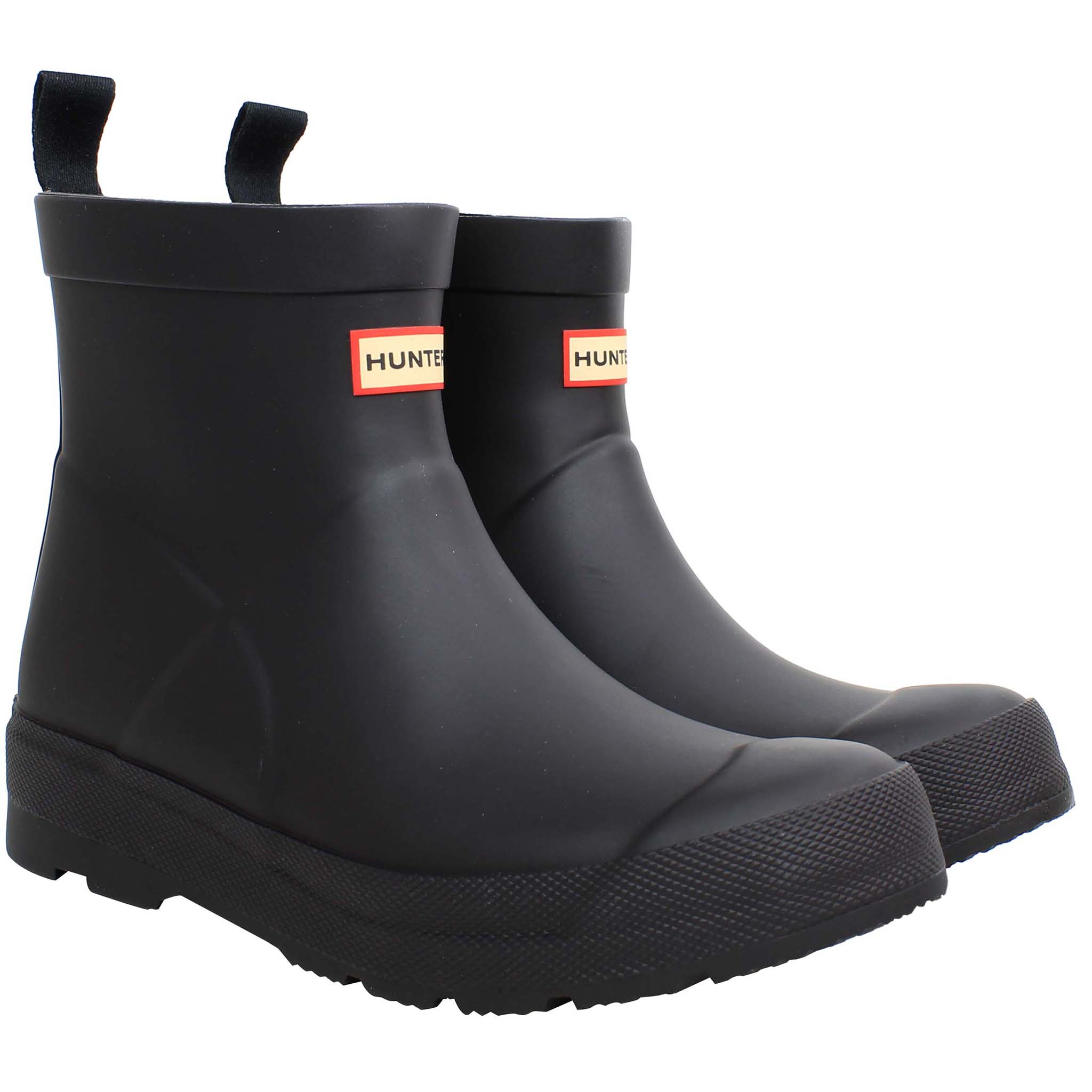 Hunter Play Kids Black Wellington Boots