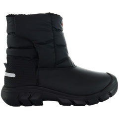 Hunter Interpid Kids Black Snow Boots