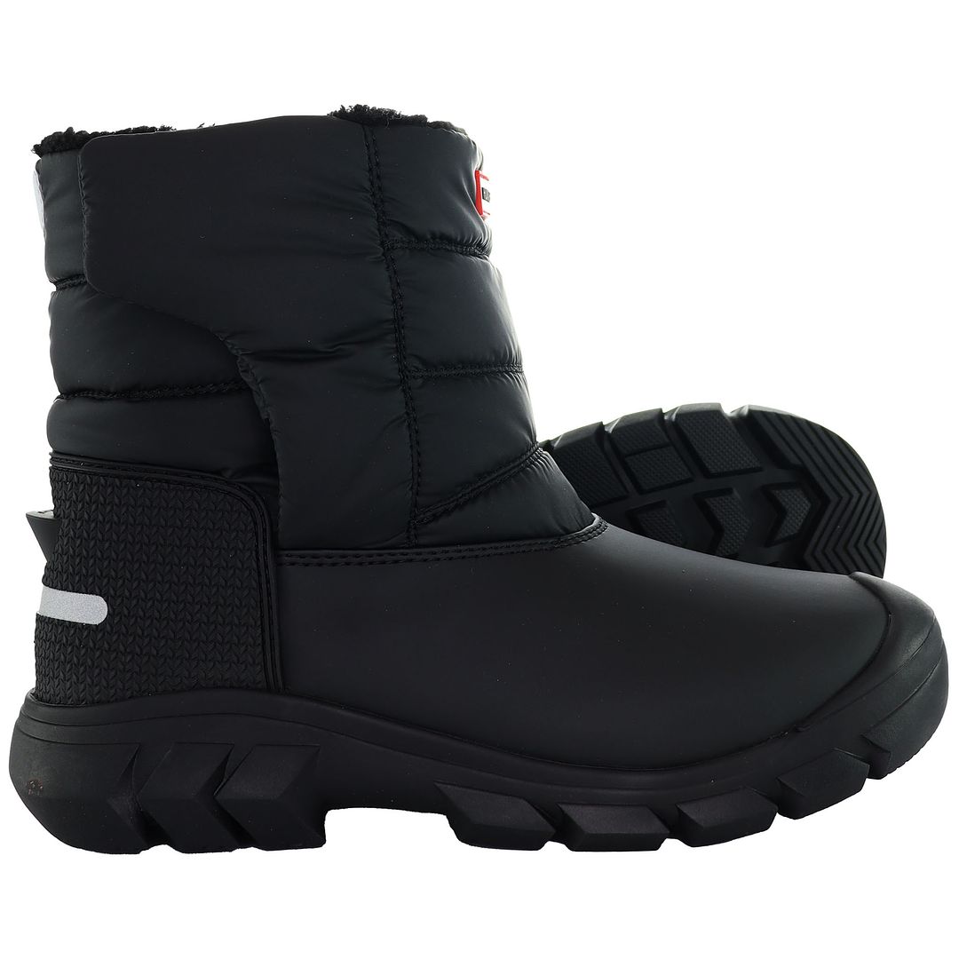 Hunter Interpid Kids Black Snow Boots