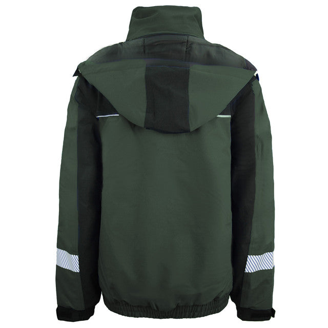 Dickies Winter Work Waterproof Mens Green/Black Coat