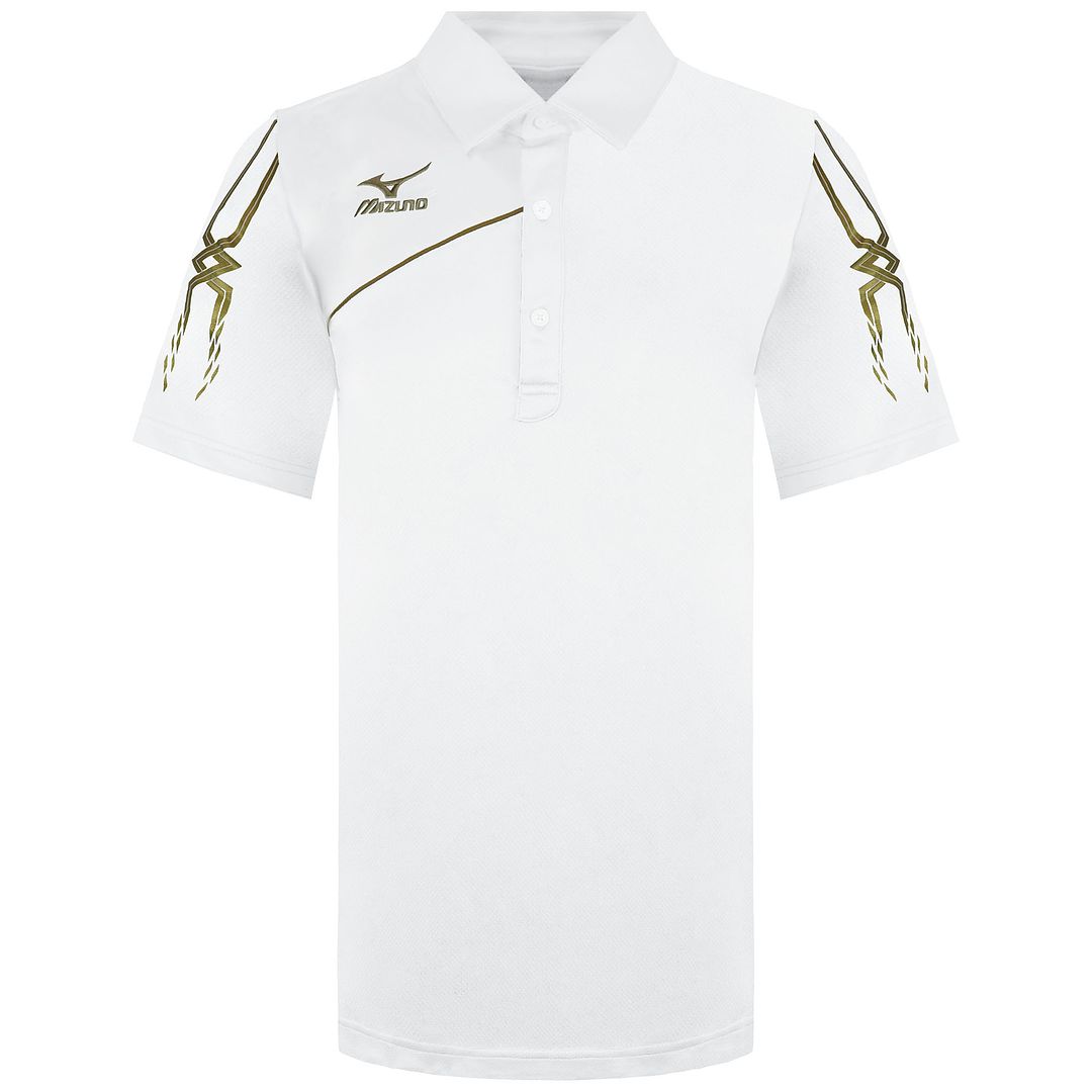 Mizuno DryLite Mens White Golf Polo Shirt