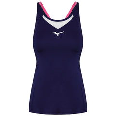 Mizuno DryLite Womens Navy/White Tank Top