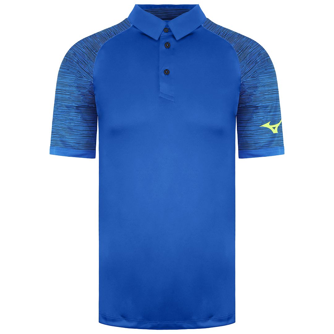 Mizuno Printed Mens Blue Polo Shirt