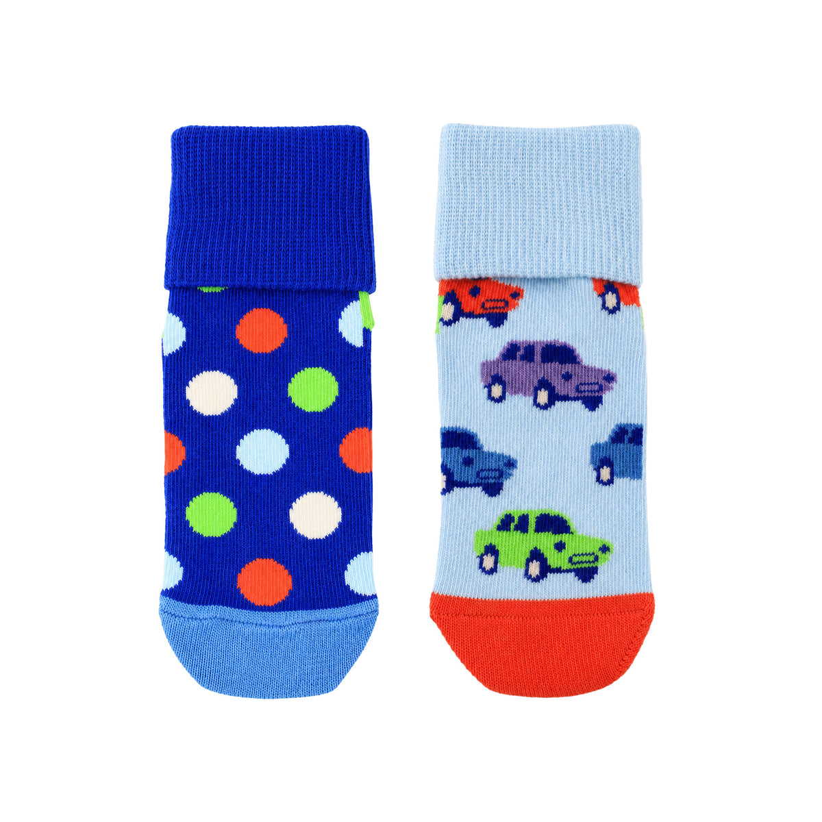 Happy Socks 2-Pack Blue Car Antislip