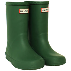 Hunter Original First Kids Green Wellington Boots