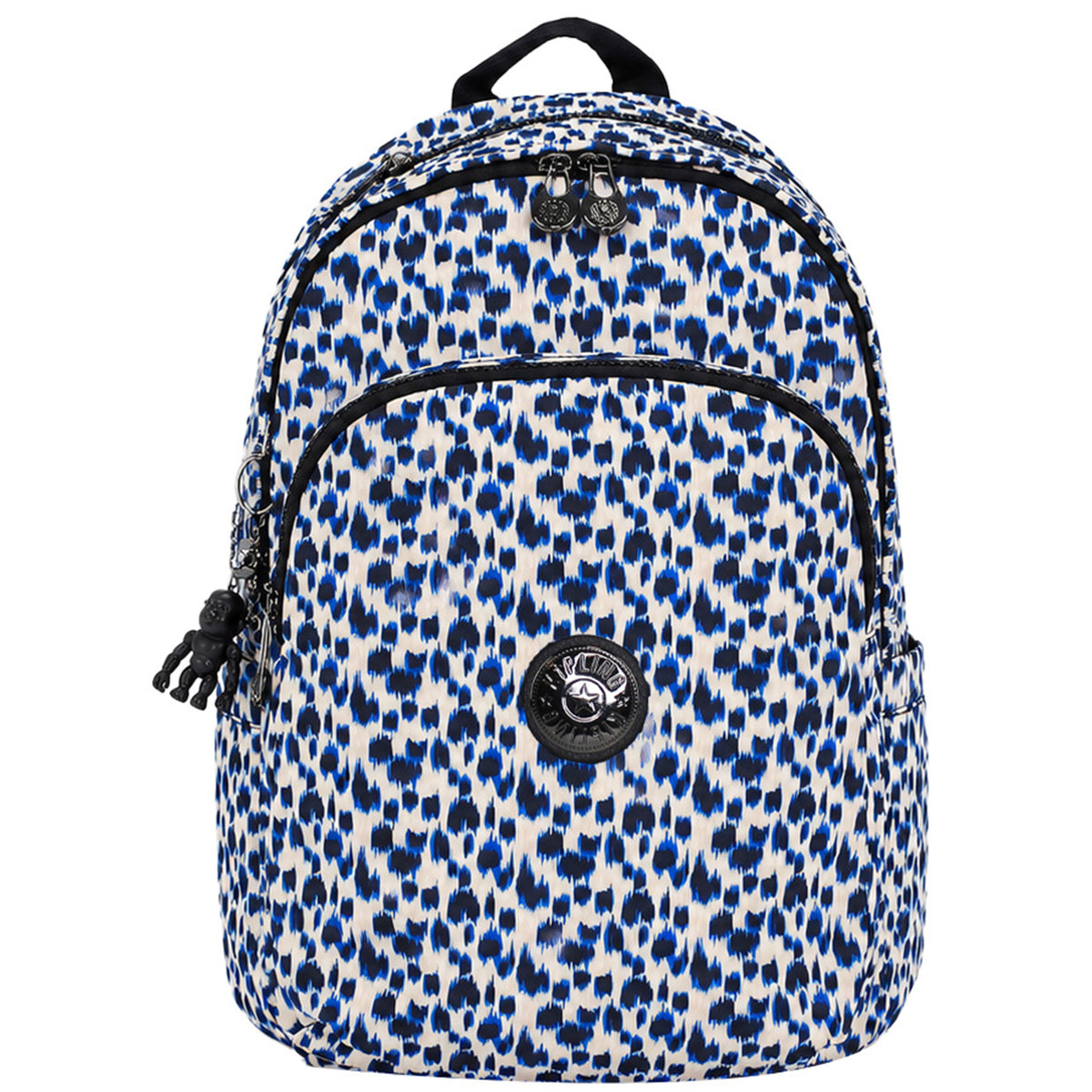 Kipling Delia Curious Leopard Blue Backpack