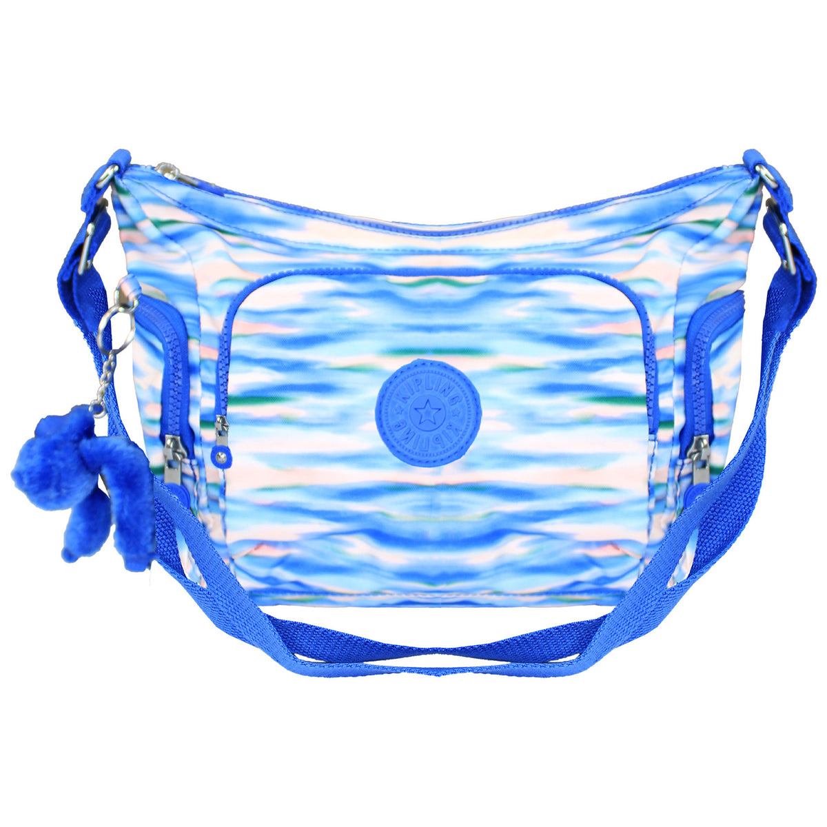 Kipling Gabb S Printed Womens Blue Crossbody Bag