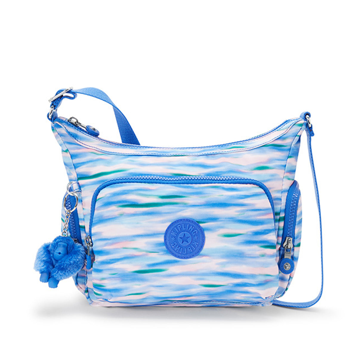 Kipling Gabb S Printed Womens Blue Crossbody Bag