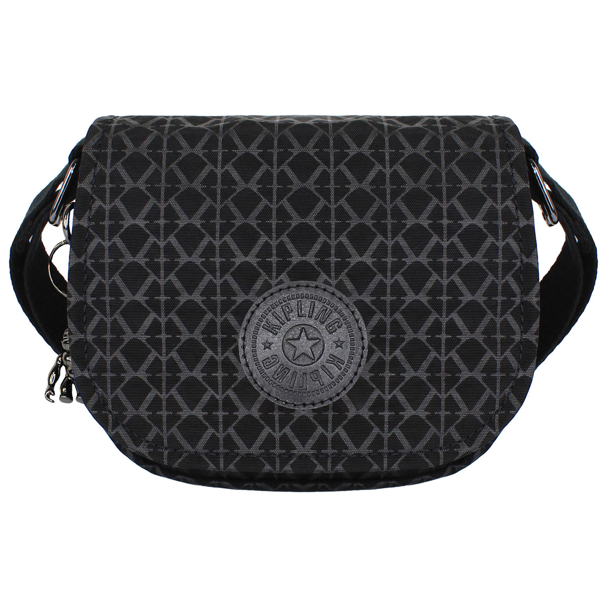 Kipling Loreen Mini Signature Womens Black Crossbody Bag