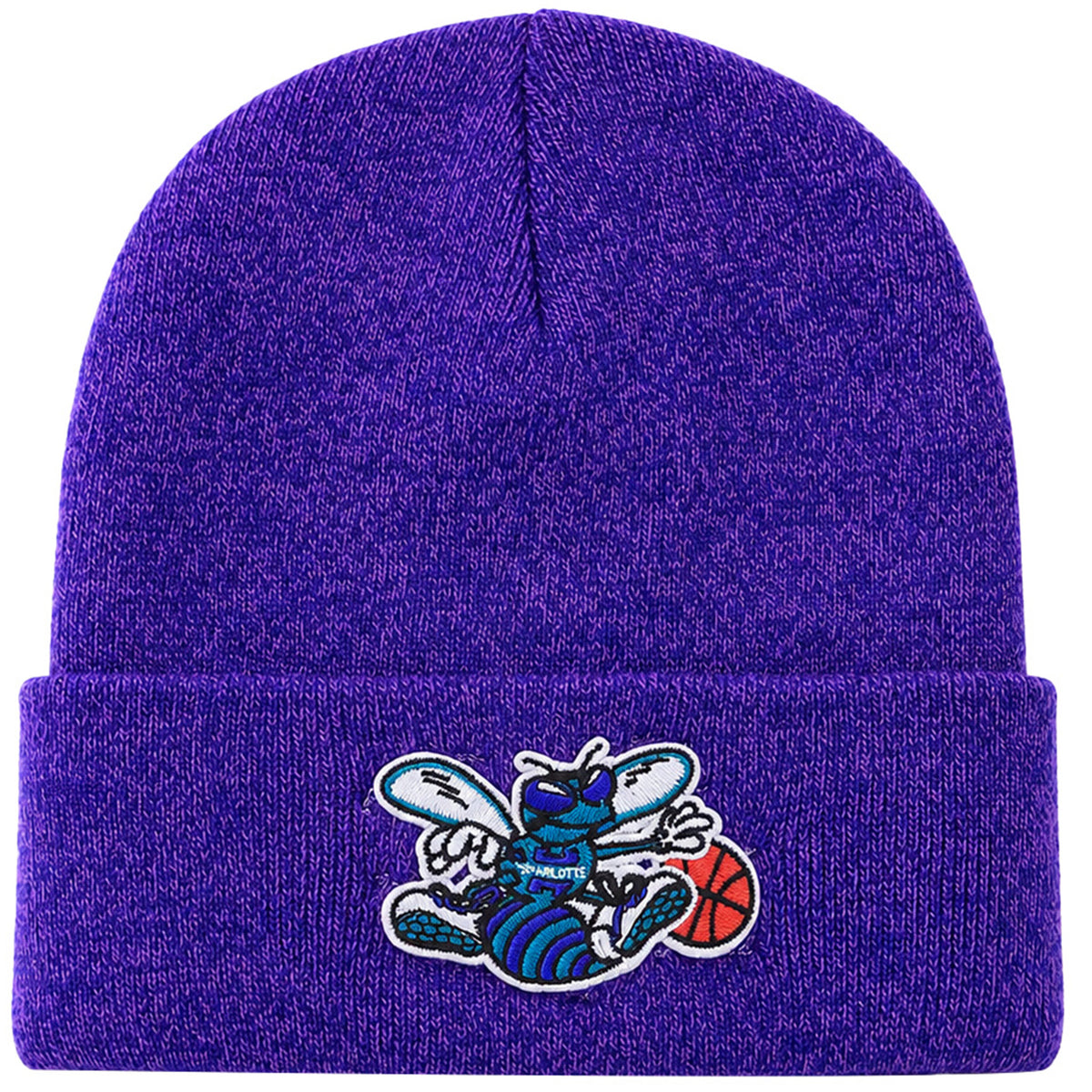 Mitchell & Ness NBA Charlotte Hornets Fandom Knit Purple Beanie