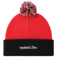 Mitchell & Ness NBA Chicago Bulls Double Take Knit Red Beanie