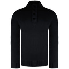 Weekend Offender Castillos Mens Black Sweater