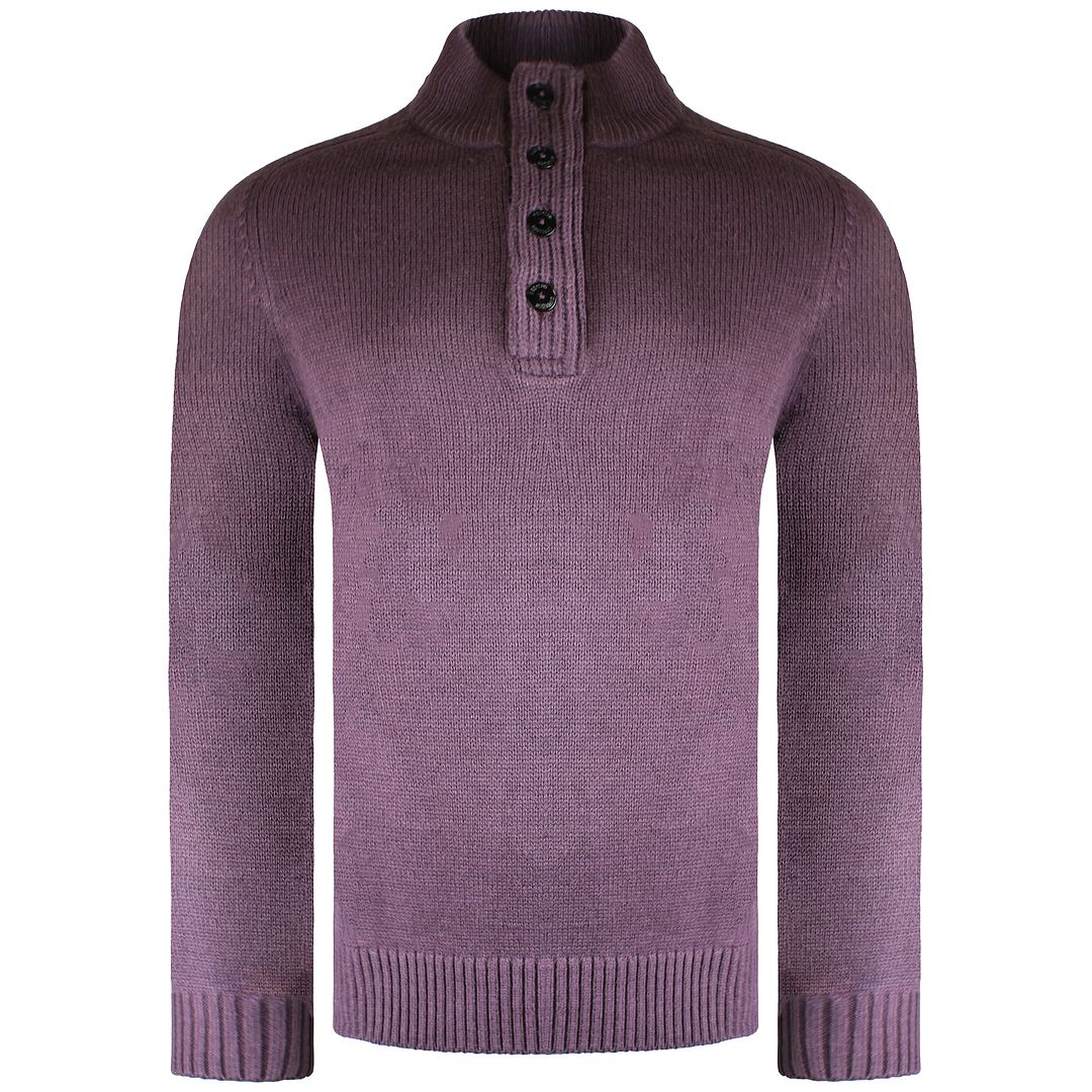 Weekend Offender Castillos Mens Dark Grape Sweater