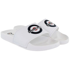 Lambretta Pace Mens White Sliders