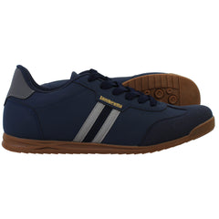 Lambretta Tackle Mens Navy Trainers