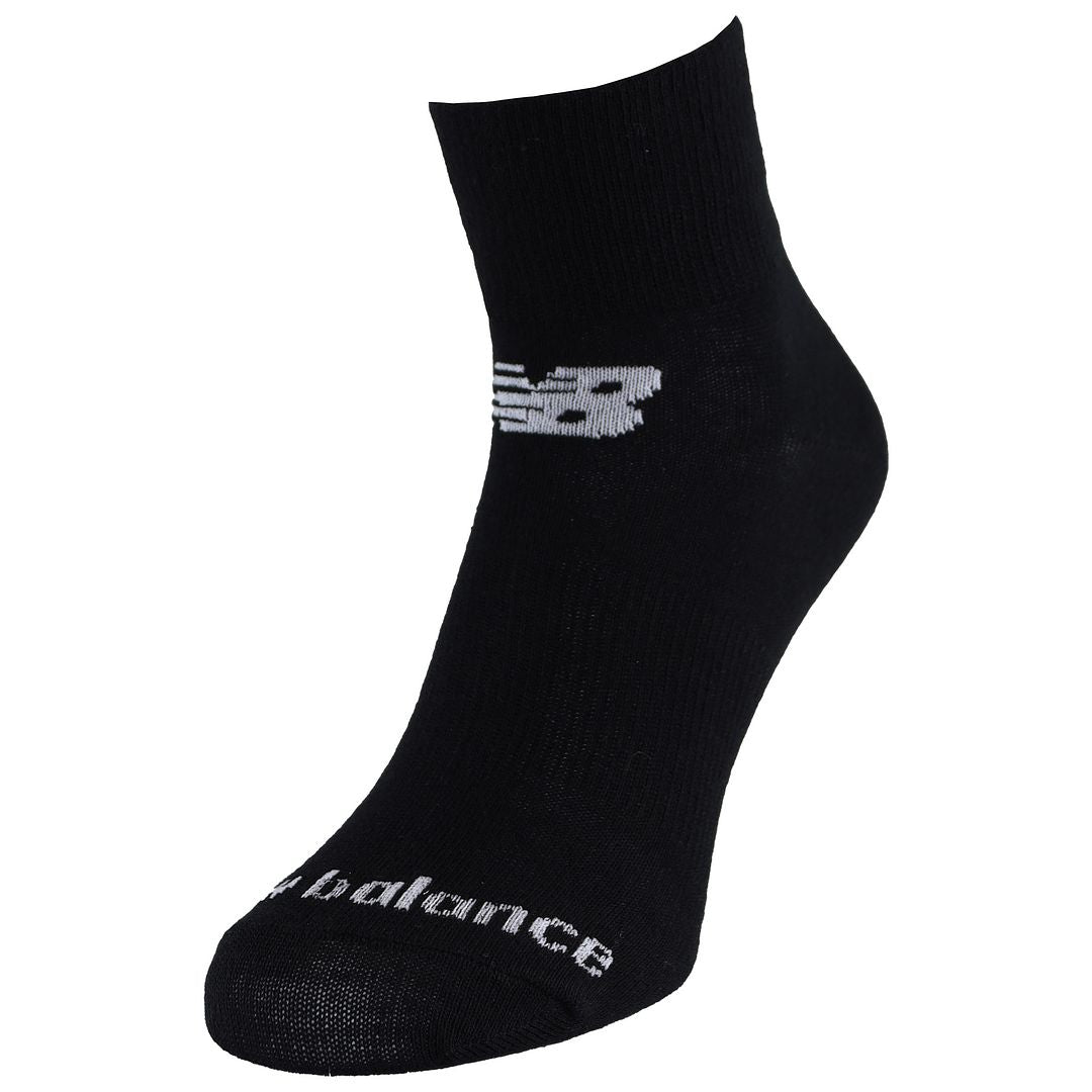 New Balance 4-Pack Mens Black Socks