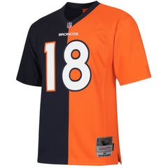 Mitchell & Ness NFL Denver Broncos 18 Manning Mens Split Legacy Jersey