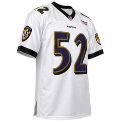 Mitchell & Ness NFL Baltimore Ravens #52 R.Lewis Platinum White Jersey