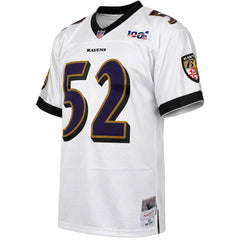 Mitchell & Ness NFL Baltimore Ravens #52 R.Lewis Platinum White Jersey