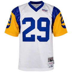 Mitchell & Ness NFL Los Angeles Arms #29 Dickerson Legacy Mens White Jersey