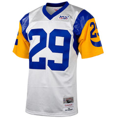 Mitchell & Ness NFL Los Angeles Arms #29 Dickerson Legacy Mens White Jersey