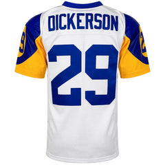Mitchell & Ness NFL Los Angeles Arms #29 Dickerson Legacy Mens White Jersey