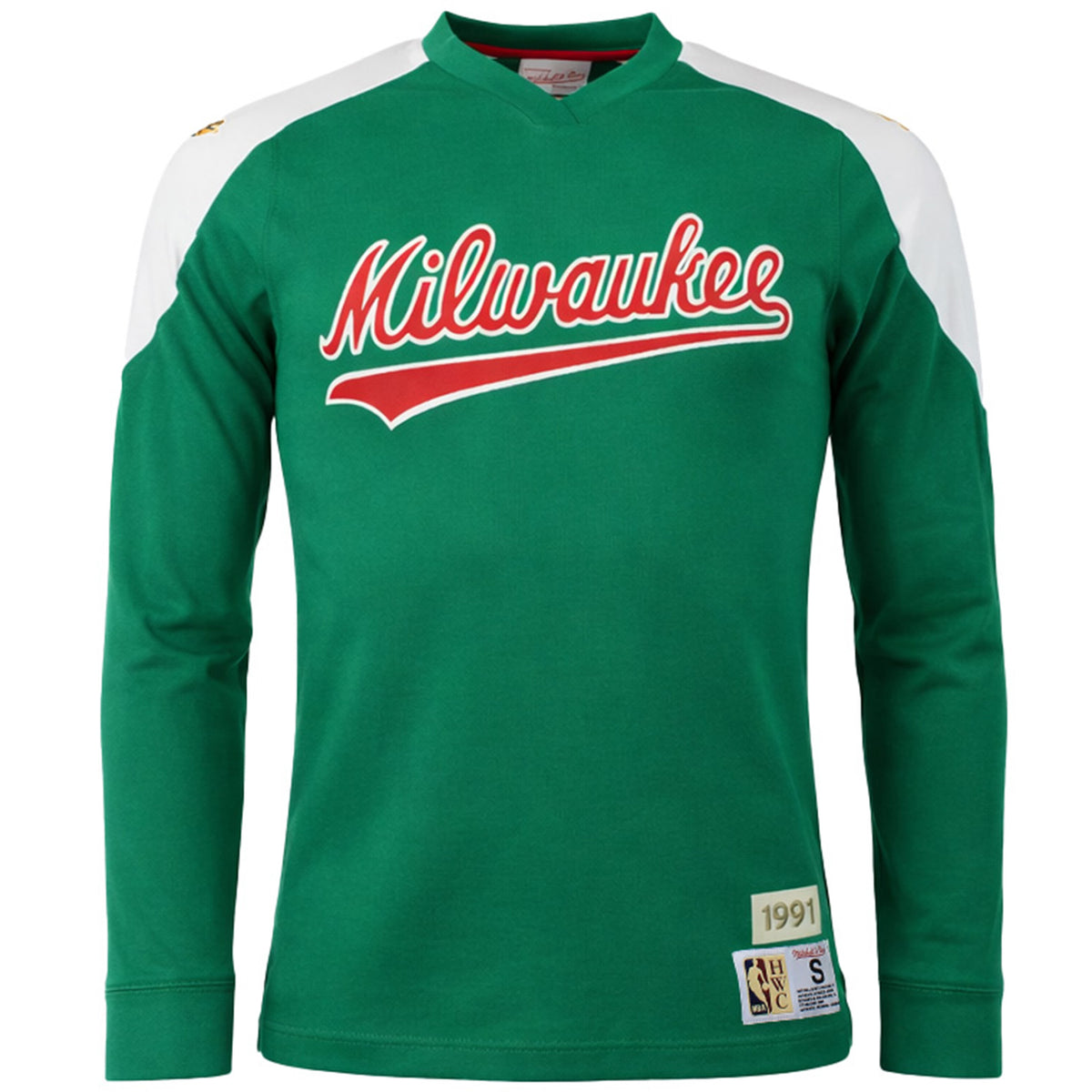 Mitchell & Ness NBA Milwaukee Bucks Team Inspired Mens Green Top