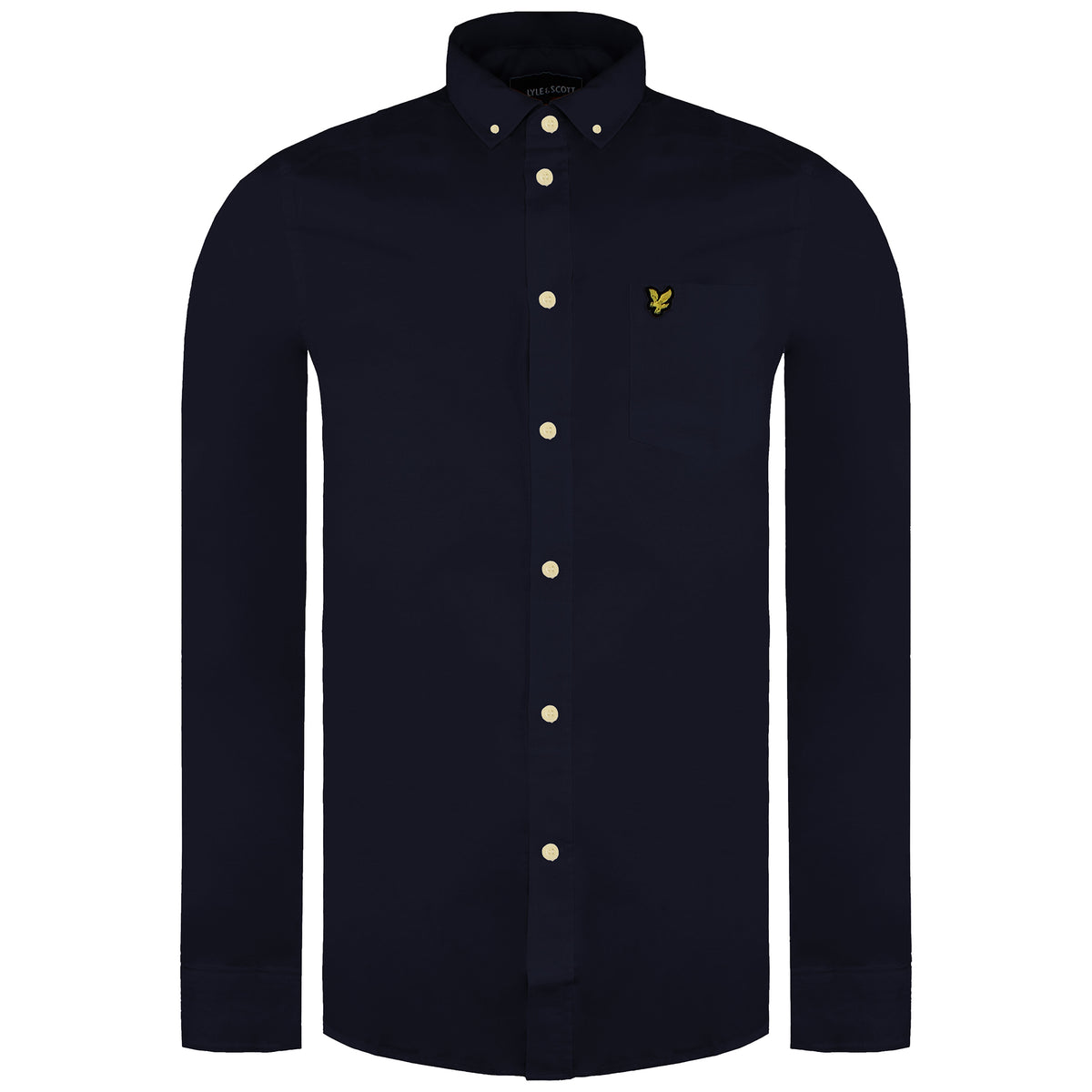 Lyle & Scott Light Weight Mens Navy Oxford Shirt