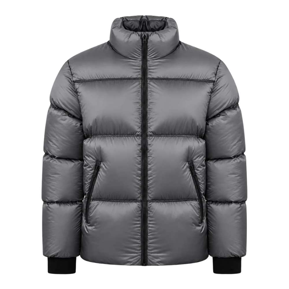 Represent Logo Mens Grey Padded Jacket