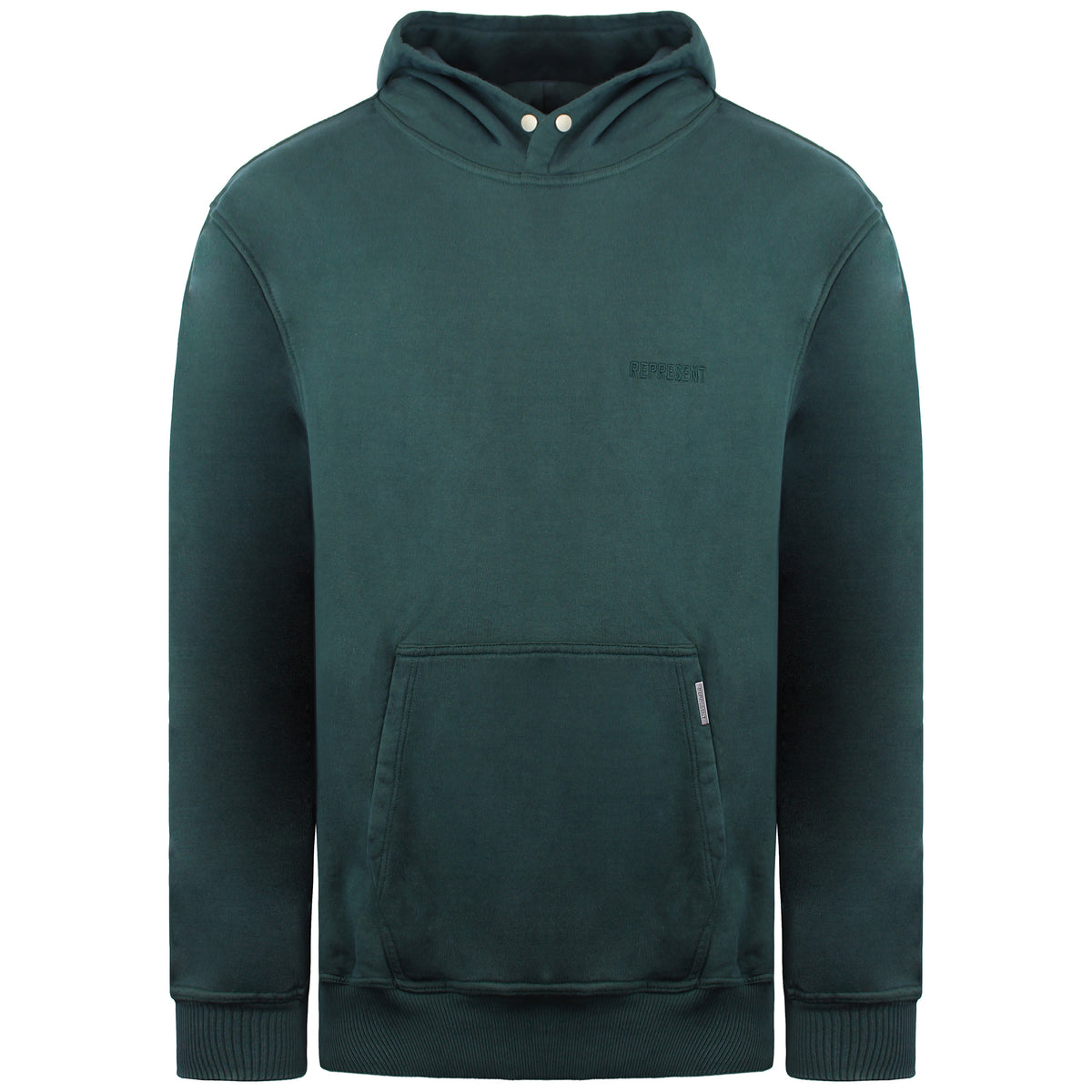 Represent Blank Mens Vintage Green Hoodie