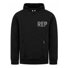 Represent Logo Jersey Mens Black Hoodie