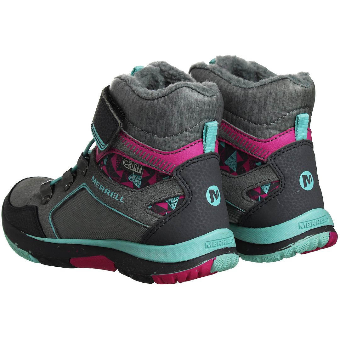 Merrell Moab Polar Waterproof Kids Grey Boots