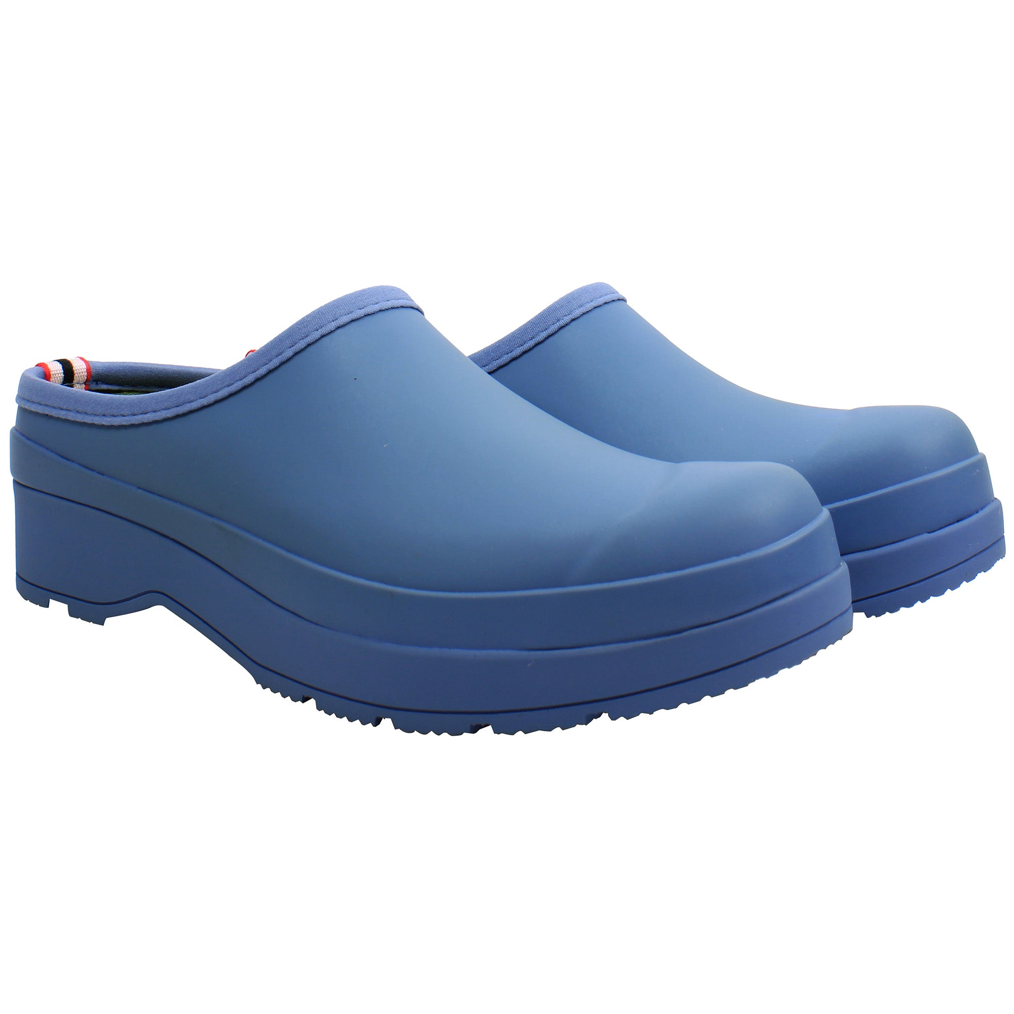 Hunter Play Lined Mens Blue Clogs