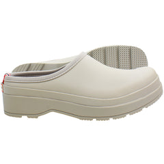 Hunter Play Lined Mens White Clogs