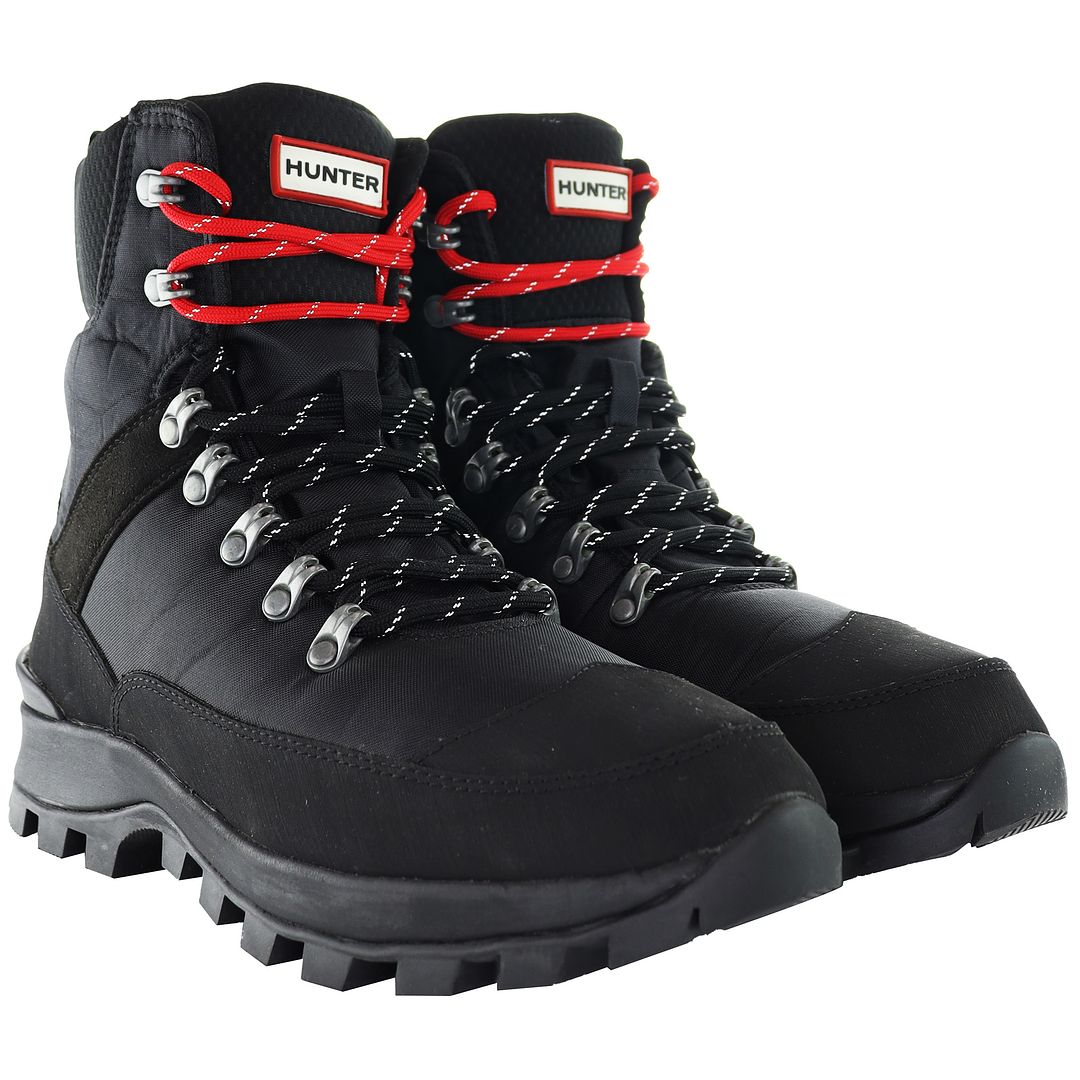 Hunter Commando Mens Black Boots