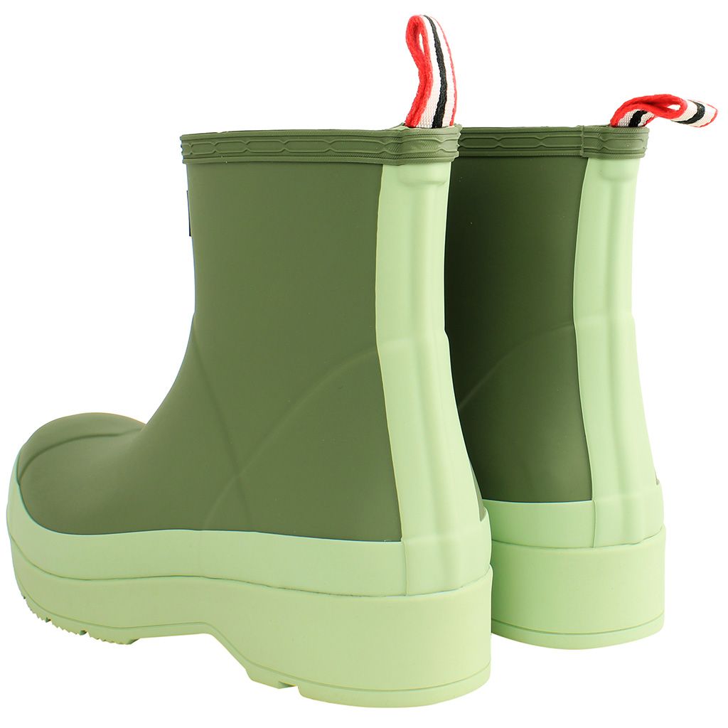 Hunter Play Short Mens Light Green Wellington Boots