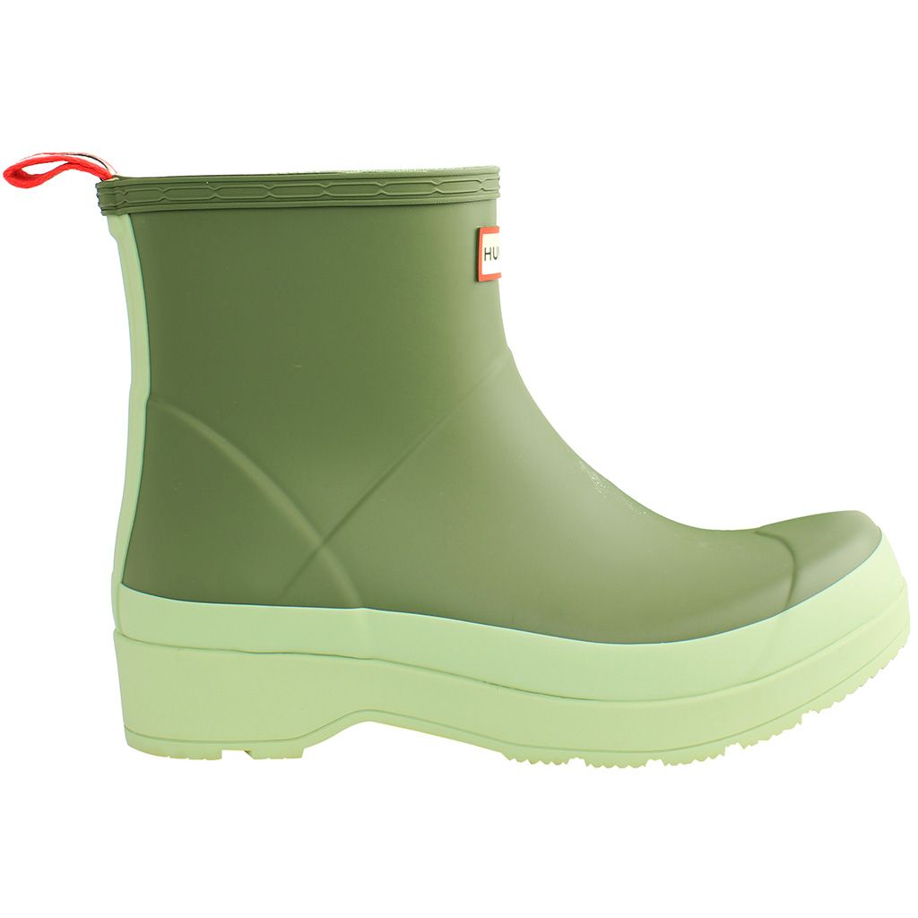 Hunter Play Short Mens Light Green Wellington Boots