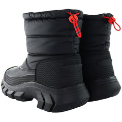 Hunter Interpid Short Mens Black Snow Boots