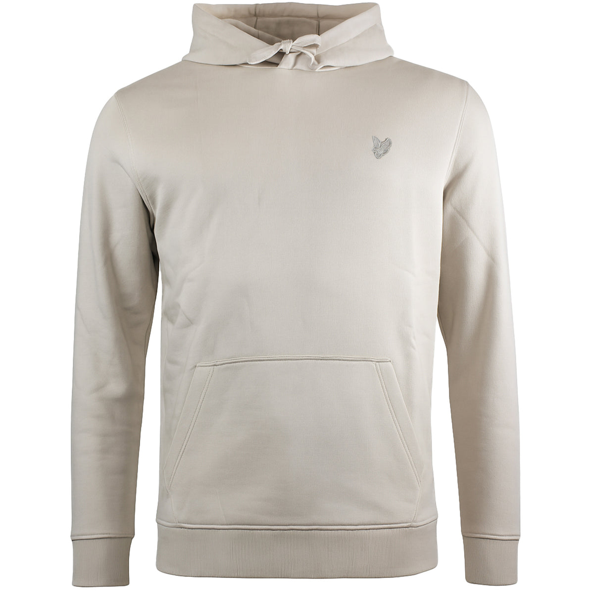 Lyle & Scott Tonal Eagle Mens Ivory Hoodie