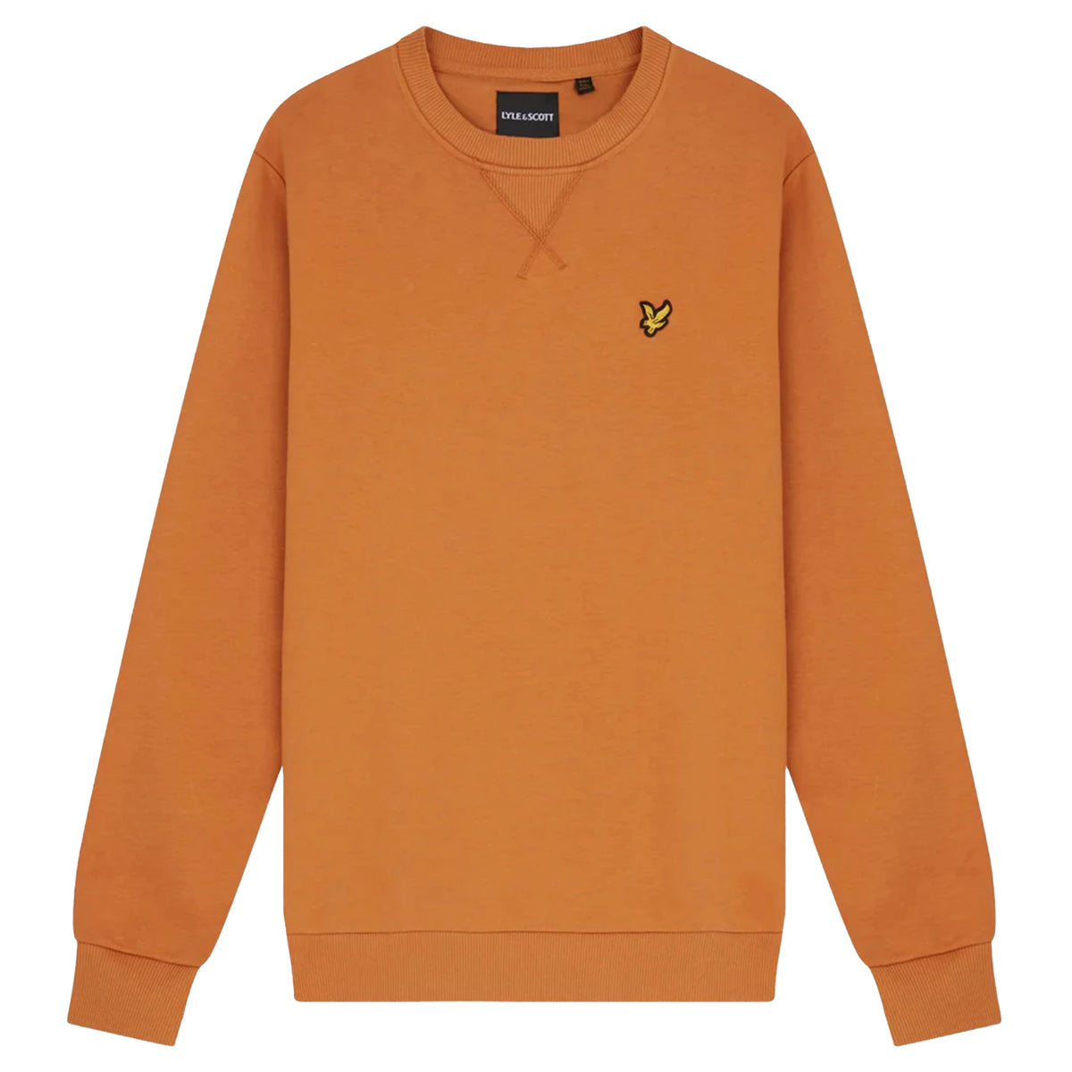 Lyle & Scott Logo Mens Orange Sweater