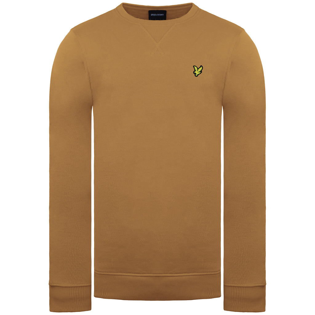 Lyle & Scott Logo Mens Orange Sweater