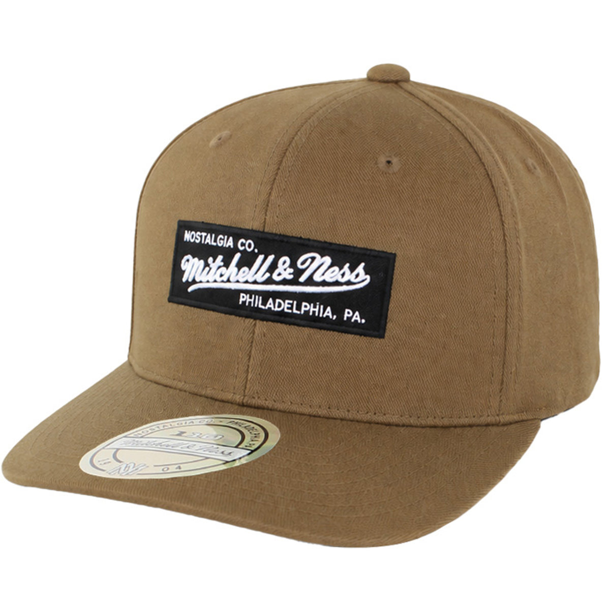 Mitchell & Ness Branded Panel Box Logo Brown Cap