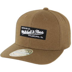 Mitchell & Ness Branded Panel Box Logo Brown Cap
