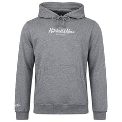 Mitchell & Ness Pinscript Mens Grey Hoodie